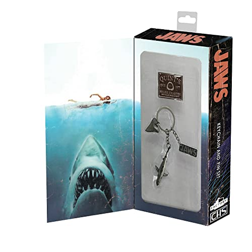 Factory Entertainment Jaws Collector Home System Ensemble porte-clés et broche – vue 3