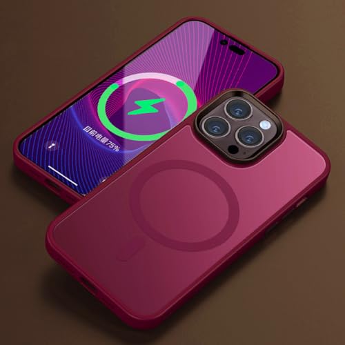 Coque Translucide iPhone 15 Plus Finition Givrée Mate Haute Qualité Prune