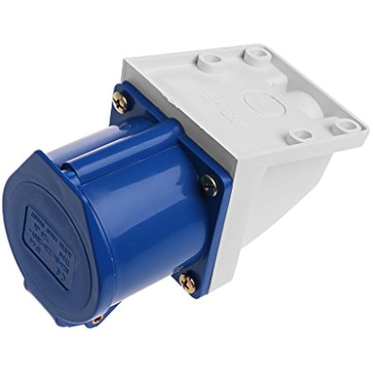 32 Amp 3pin Industrial Socket 220V-250Volt Weatherproof IP44 Waterproof 2P+E 32A