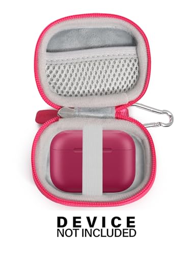 Image of Case for JLab Go Pop+,Go Air Pop, Air Tones+ / Tones, JBuds Mini True Wireless Earbuds, Compact Organizer for the Charger case and Charger Cord (Pink)