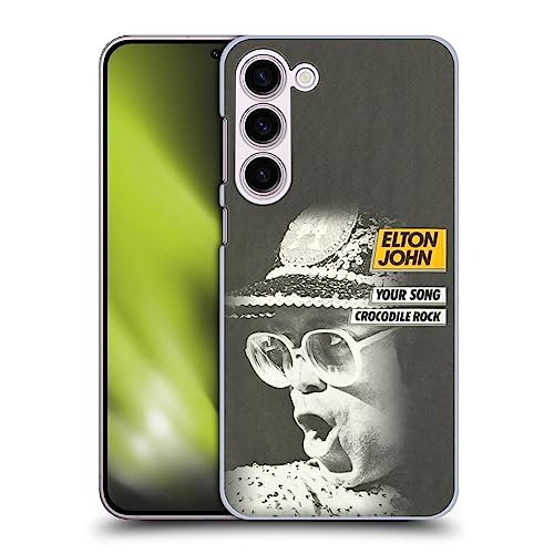 Head Case Designs Licenza Ufficiale Elton John Your Song Single Opera d'Arte Custodia Cover Dura per Parte Posteriore Compatibile con Samsung Galaxy S23+ 5G