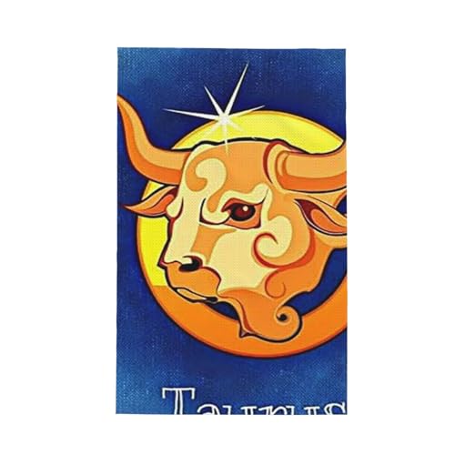 ワッフルキッチンタオルはマイクロファイバー製で、吸水性、速乾性、抗菌性に優れています(青青色星座記号)