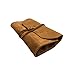 Hide & Drink, Rustic Small Tool Roll-Up Bag (10 Slots), Portable Carry-On Pouch, Workshop Storage, Woodworking Tools Organizer, Vintage, Full Grain Leather, Handmade, Swayze Suede