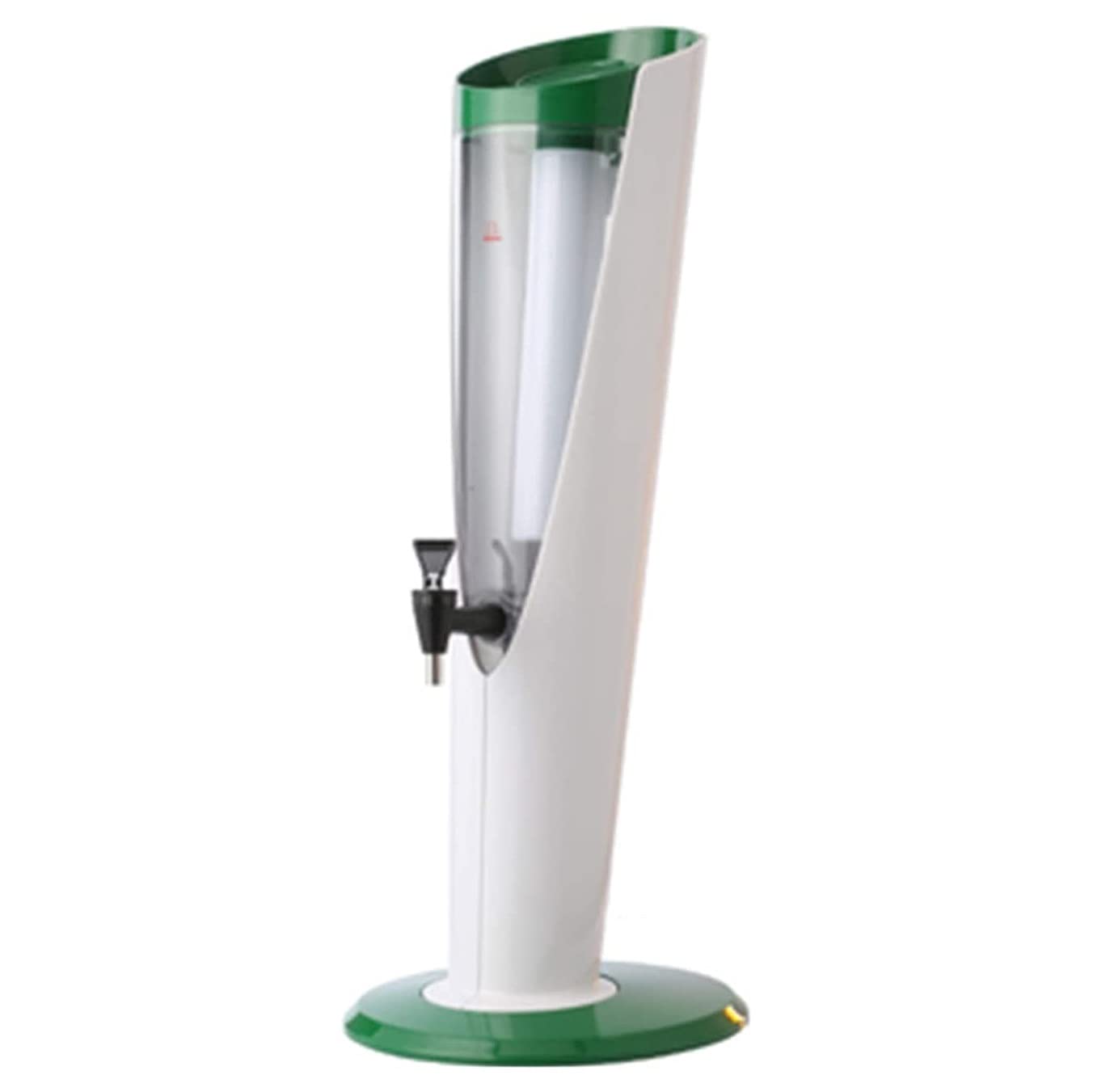 JOMRTS Beer Dispenser, Drinks Dispenser for Parties Beer Tower, 3L Clear Beverage Tower Dispenser, Party Beer Dispenser, with Colorful Lights and Removable Ice Tube (C)