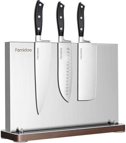 4 Pieces Knife Set with Magnetic Block,Ultra-Sharp High-carbon Steel Kitchen Knife Set, Professional Knife Block Set with Ergonomic Handle