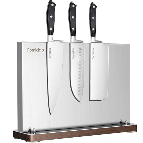 4PSC Knife Block Set With Magnetic Knife Block Holder, Ultra-Sharp Japanese Kitc...