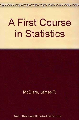 A first course in statistics 0023791225 Book Cover