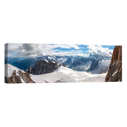Tableau canvas nature luminescent DCL392-4 grand format 40x120 cm