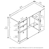 FURINNO Computer Study Writing Desk, Espresso, Model:15110EXBR