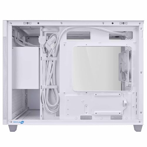 Caja PC blanca Mesh Micro-ATX SIMPLETEK con ranura ATX y USB 3.2 7