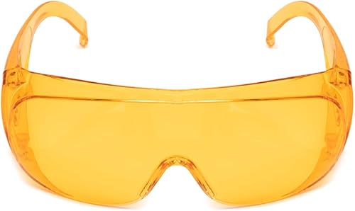 Miniatura 7 de Calabria 1003 - Gafas de seguridad de ajuste grande para hombres y mujeres, para hombres y mujeres, envolventes, tintados, antiniebla, arañazos y