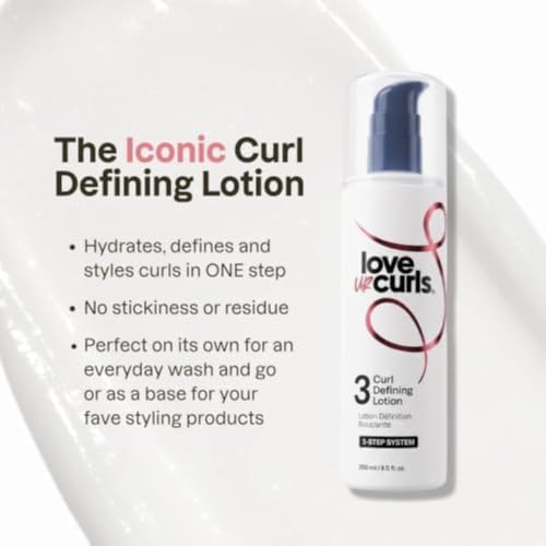 Love Ur Curls Curly Hair Products - Curl Defining Cream Styler, Anti Frizz | Curl defining cream and leave in conditioner for curly hair, hydrating anti frizz styler with shea butter, 250 mL