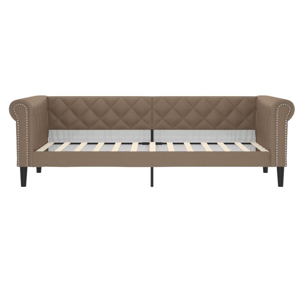 vidaXL Letto da Giorno Cappuccino 90x200 cm in Similpelle