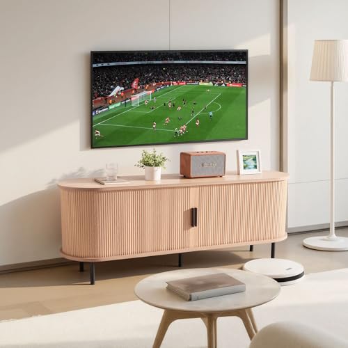 VEVOR Meuble TV, 1473x401x551 mm, Console TV bohème pour télévisions, Charge de 159 kg, Centre de Divertissement avec étagères de Rangement Ouvertes...