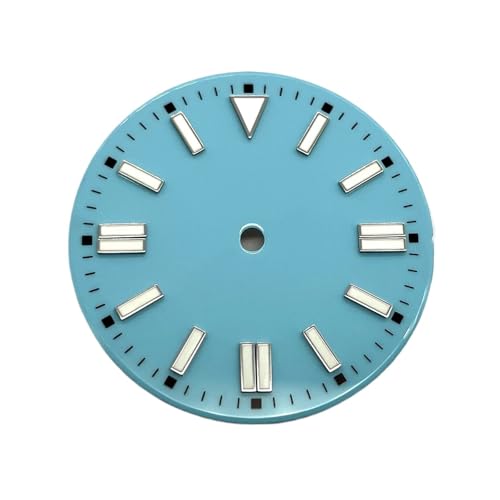 Cadran de montre noir de 28.5mm et 31mm lumineux pour mouvements NH35 ETA