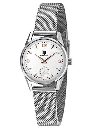 Lip Himalaya montre femme acier milanais 671610 montre quartz étanche cadran argenté