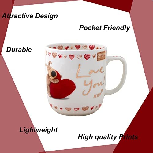 Boofle Hot Drinks, Coffee or Tea Mug with a Lovely Message, Novelty Birthday Or Valentine's Gift for Boyfriend/Girlfriend-Ceramic, 1 Count (Pack of 1)