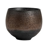 Hiborth Japanese Tea Cups, Handmade Stone Pottery Tea Cup Wabi Aesthetics Ceramic Matcha Mug Yunomi for Coffee and Tea C 1 Pc