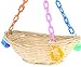 1914 Basket Swing Bonka Bird Toys Bamboo Colorful Chew Swing Hanging Parrot Quaker Parrotlet Budgie