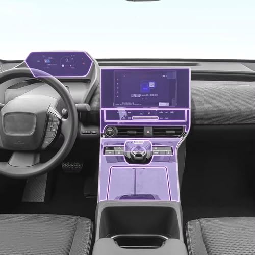 Éviter les rayures sur console Toyota BZ4X avec le film TPU PPF