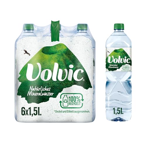 Volvic Natural Mineral Water Disposable (6 x 1.5 L) | 1.5 L (Pack of 6)