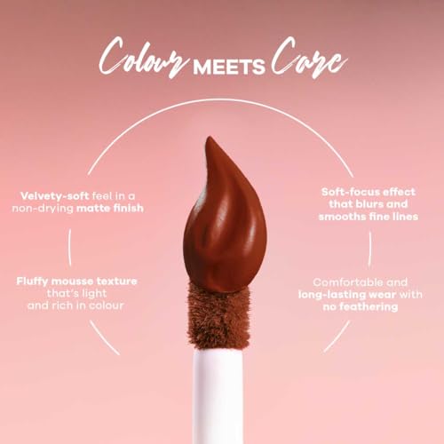 Image of Earth Rhythm Lip Nectar Matte Liquid Lipstick, Weightless, Never Drying, No Mineral Oil 5g - Cherry