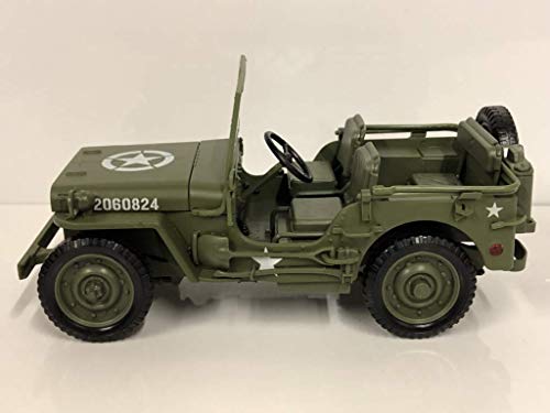 JEEP WILLYS OLIVE 1/18, Autoworld, Verde