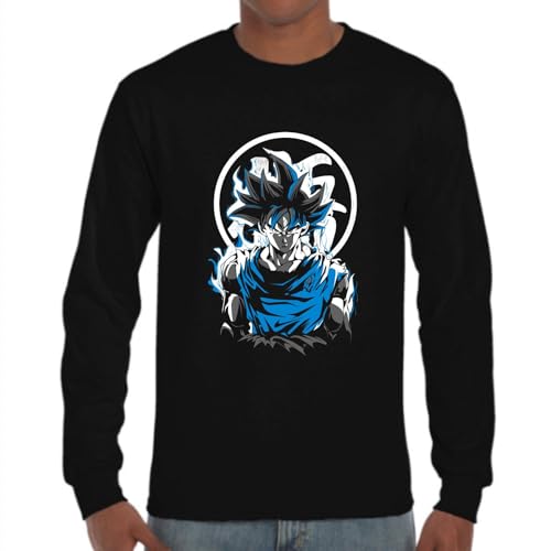 the Fan Tee Camiseta Manga Larga de Hombre DB Ball Dragon Anime Bolas Manga Goku Vegeta Piccolo Gohan Super 312 L