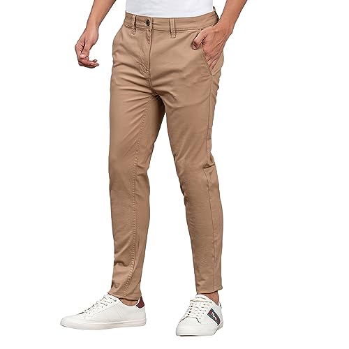 Image of Red Tape Casual Chinos for Men | Grey | Solid Woven Chinos | Skinny |Comfortable & Breathable | Durable & Moisture Absorbent | Cotton Chinos for Men