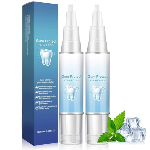2Pcs Gum Protect Repair Dental Gel Natural Gum Care Gel for Gums Repair & Oral Comfort Teeth Whitening Essence Pen Gentle Dental Gels for Daily Gum Health