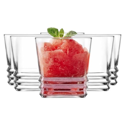 Glasmark KROSNO 1992 Lot De 6 Coupes À Glace En Verre Transparent Coupes À Dessert Lavables Au Lave-Vaisselle 270 ml