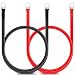 Bolatus 2 Stück Batteriekabel 50cm 5WAG/16mm² Batterie-Kabel 12V Kupferkabel Kupfer Stromkabel mit Ringösen Autobatterie Kabel KFZ Kabel für bspw. Versorgungsbatterien und Traktionsbatterien