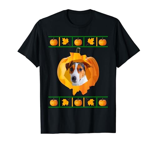 Parson Russel Terrier amante de Halloween dueño de perros Autumn Time Camiseta