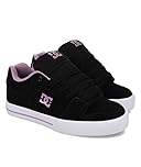 DC Shoes Womens Pure Trainer/Skate Shoe Black/Lavender Size UK 7