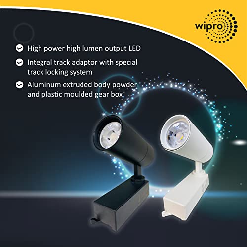 Image of wipro 20 Watt Cylindrical Sleek LED Track Light 36 Degree (4000K, Natural White)