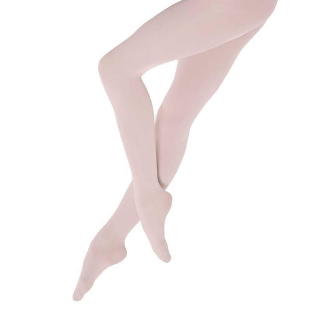 Silky Girls Theatrical Pink 2 Pairs Childrens Full Foot Dance Ballet Tights White Pink 2 Pairs - Pink Age 5-7