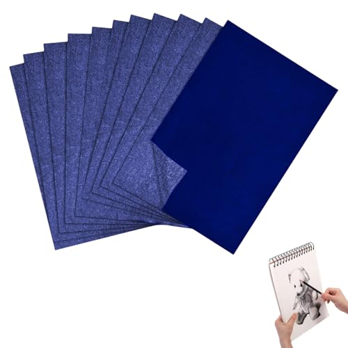 50 Blatt Pauspapier A4,Kohlepapier,Transferpapier,Kohlepapier zum Nachzeichnen,Abpauspapier,Durchschlagpapier,Blaupapier zum Durchschreiben,Pauschpapier A4,Graphitpapier,Transfer für Paper