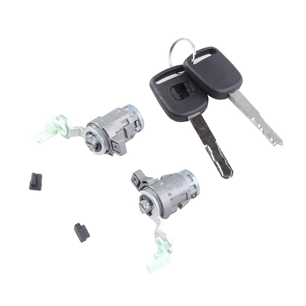 Pengnaqp One Color Ignition Barrel 72146-S73-003 72146S73003 Compatible With Accord For Civic For Odyssey For S2000 Front Door Lock Cylinder Set With Ignition Lock(B Set)