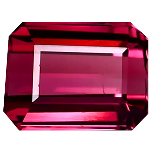 Tourmaline Rose authentique 1.40 ct, évitez le synthétique avec cette pierre précieuse de 7x5 mm