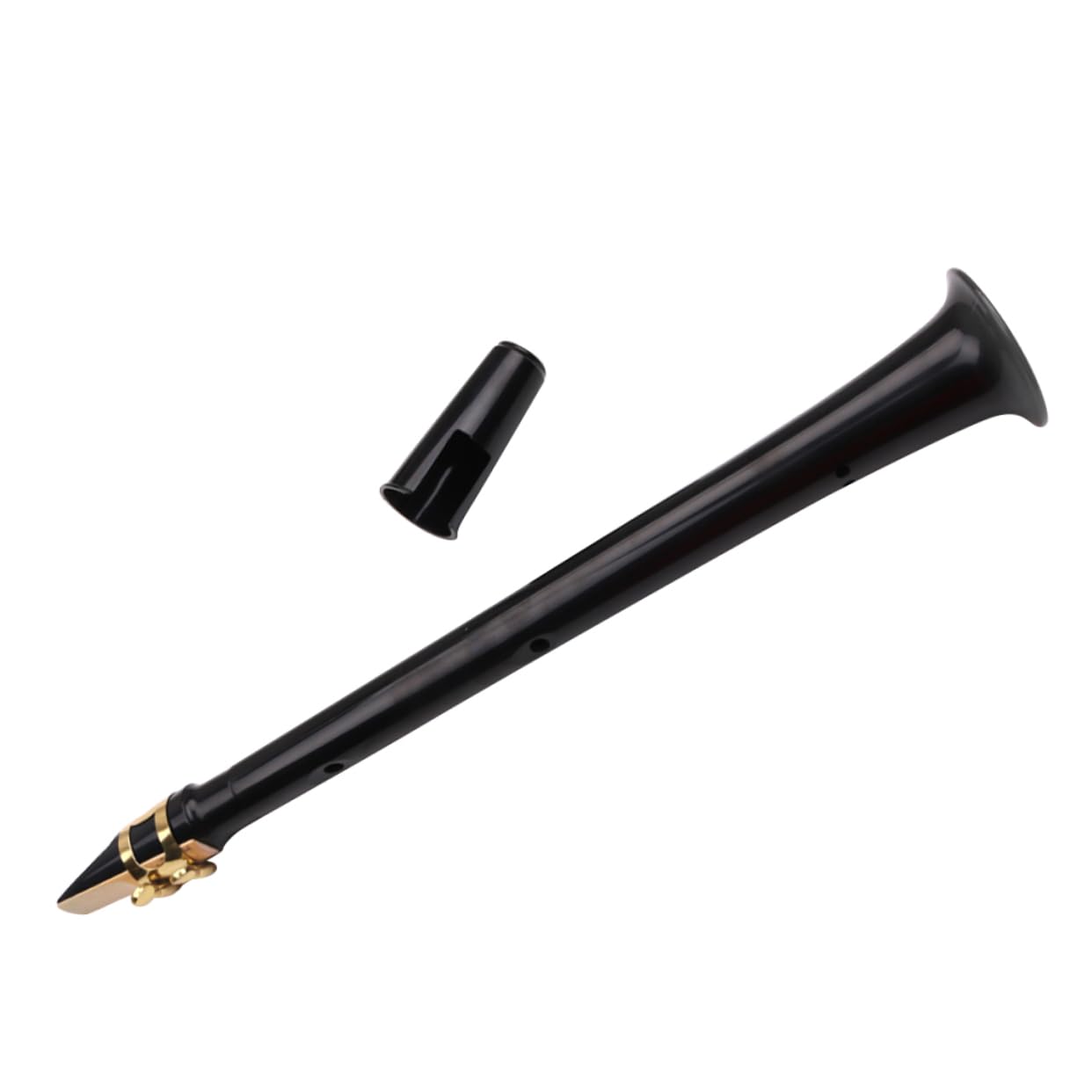 VICASKY 2pièces Saxophone De Poche Mini Saxophone Portable Noir Instrument à Vent Pour Créer Une Ambiance Musicale Partout Où Vous Allez