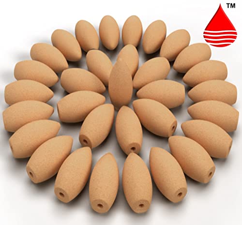 Aroma Depot 1.25" NAT. UNSCENTED BACKFLOW - 60 CONES 1.25'' Backflow Unscented 100% Natural Joss Powder 60 Incense Cones - Ideal For Waterfall Burner And Holder, Add Any Aroma Depot Fragrance Oil To Make Your Own Scented Cones. thumb #2