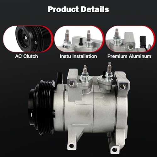 Image of CCIYU AC Compressor w /Clutch for Jeep Grand Cherokee 3.6L 2011-2015
