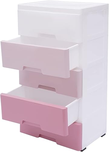 Miniatura 6 de Organizador de cajones de plástico, cajones de almacenamiento modernos para dormitorio, armario de ropa de gran capacidad, unidad organizadora de