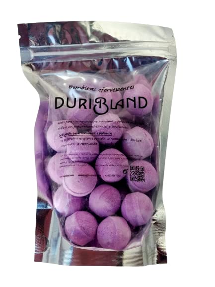 BOMBITAS EFERVESCENTES DURIBLAND 200 gr. - Para baños de manos y pies. Con propiedades antioxidantes, antisépticas, higienizantes, refrescantes y tonificantes. (Frambuesa)