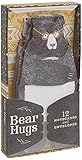 Bear Hugs: 12 Notecards and Envelopes (Unique Bear Themed Greeting Cards for Friends and Family, Cute Animal Illustrated Stationery)