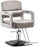 SILLA DE SALÓN PARA TRABAJOS PESADOS: la silla de peluquero está hecha de un marco resistente, acolchada con esponja de alta densidad y cubierta con cuero de PU, la silla de salón tiene un diseño ergonómico, puede apoyarse contra el respaldo de las sillas de barbero y poner las piernas en el reposapiés para una posición sentada mejor y cómoda. Sillón de peluquería Sillón de peluquería Sillón de peluquería.