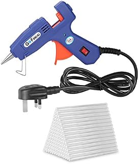 Mini Hot Melt Glue Gun, GoFriend 20-Watt Electric Glue Gun Aluminum Nozzle with 80 pcs Melt Glue Sticks(0.27 * 5.9 inches) Heating DIY Craft Repair Kit