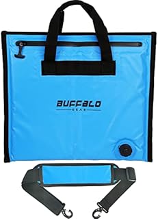 Buffalo Gear Insulated Fish Cooler Bag,20×18in Small Fishing Bag,Waterproof Fish Kill Bag Leakproof Fish Cooler-Blue