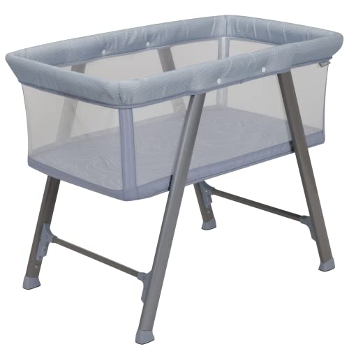 Image of Cosco SleepAway Bassinet, Breathable mesh Sides Provide Increased air Flow and Keep Baby Cooler, Organic Waves