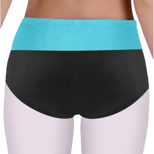 Kids Girls High Waisted Dance Briefs Color Block Gymnastics Ballet Dance Briefs Panties Underwear4